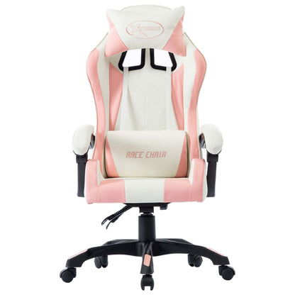 vidaXL Sedia da Gaming Rosa in Similpelle