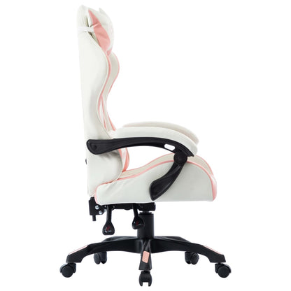 vidaXL Sedia da Gaming Rosa in Similpelle