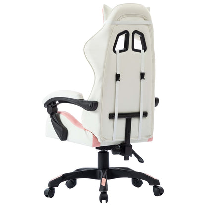 vidaXL Sedia da Gaming Rosa in Similpelle