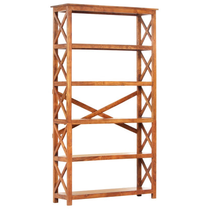 vidaXL Libreria 100x30x180 cm Legno Massello Acacia Finitura Ambra