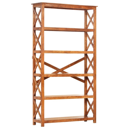 vidaXL Libreria 100x30x180 cm Legno Massello Acacia Finitura Ambra
