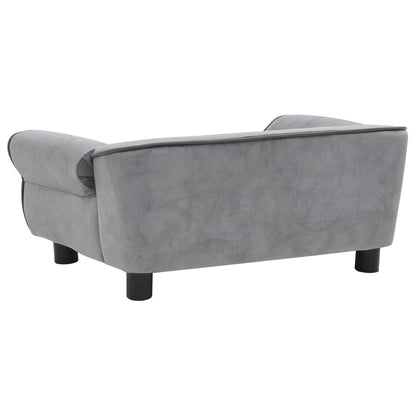 vidaXL Divano per Cani Grigio 72x45x30 cm in Peluche