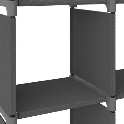 vidaXL Mensola con 6 Vani a Cubo Grigia 103x30x72,5 cm in Tessuto