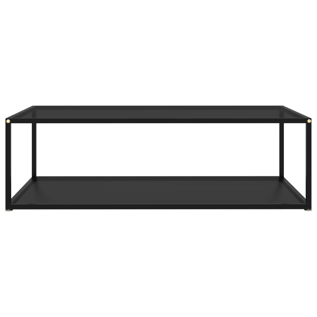 322903 vidaXL Coffee Table Black 120x60x35 cm Tempered Glass