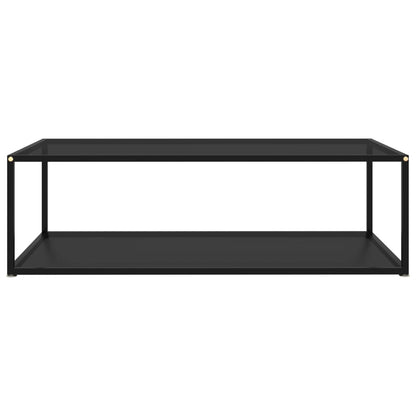 322903 vidaXL Coffee Table Black 120x60x35 cm Tempered Glass