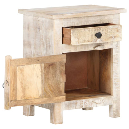 vidaXL Comodino 40x30x50 cm in Legno di Acacia Grezzo