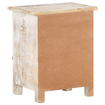 vidaXL Comodino 40x30x50 cm in Legno di Acacia Grezzo