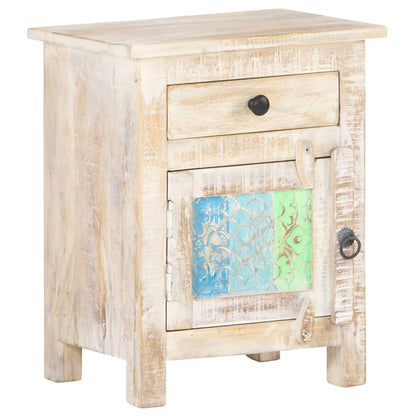 vidaXL Comodino 40x30x50 cm in Legno di Acacia Grezzo
