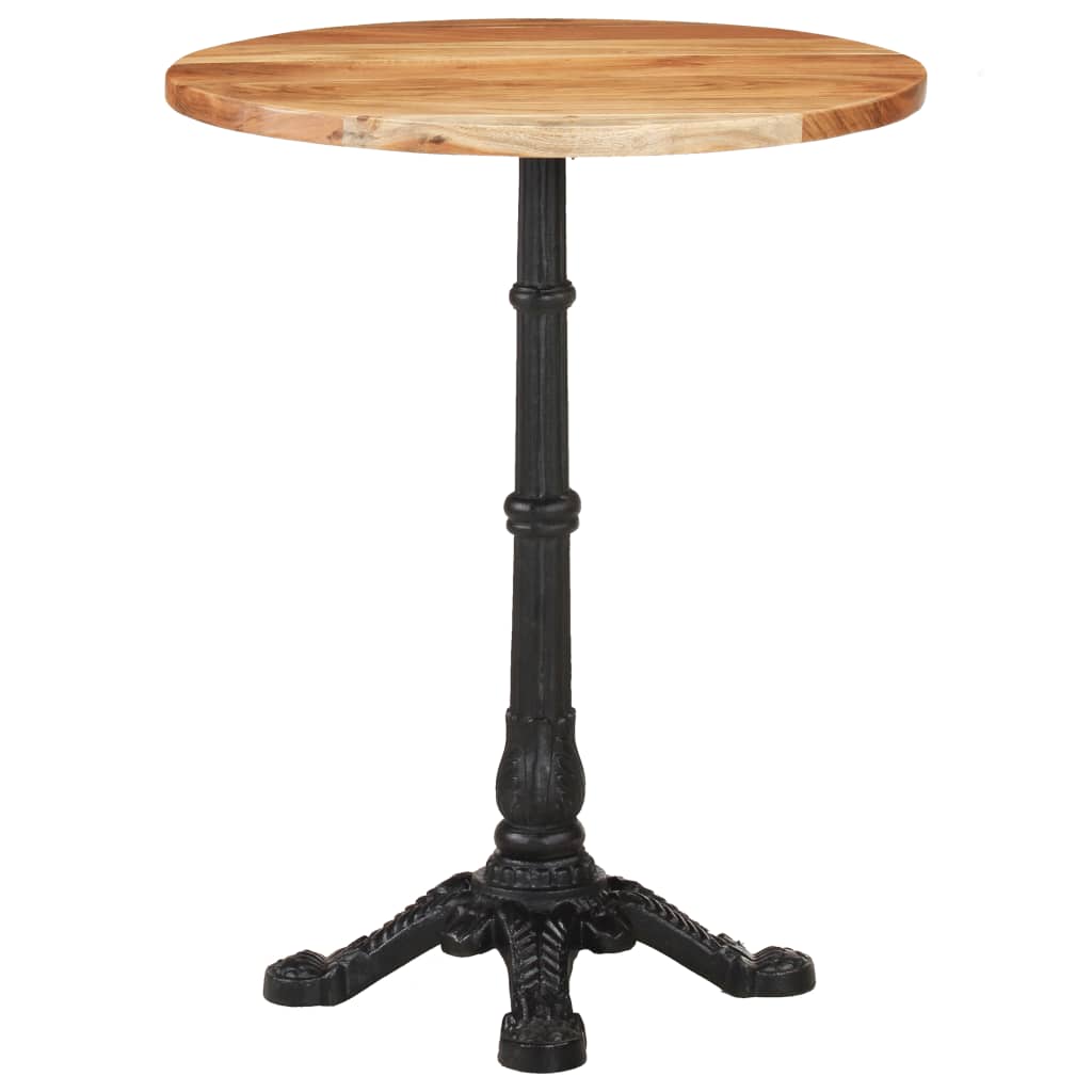 vidaXL Tavolino da Bistrot Ø60x76 cm in Legno Massello di Acacia