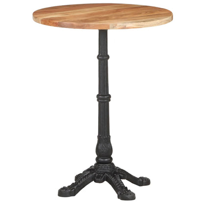 vidaXL Tavolino da Bistrot Ø60x76 cm in Legno Massello di Acacia