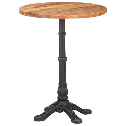 vidaXL Tavolino da Bistrot Ø60x76 cm in Legno Massello di Acacia