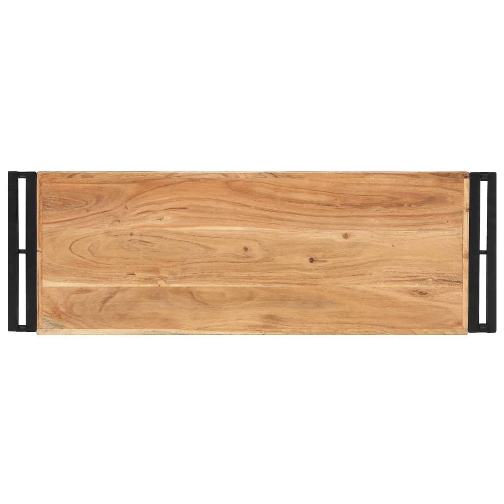 vidaXL Tavolo Consolle 90x30x75 cm in Legno Massello di Acacia