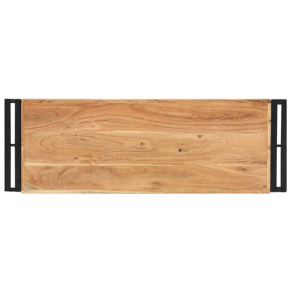 vidaXL Tavolo Consolle 90x30x75 cm in Legno Massello di Acacia