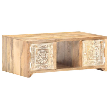 vidaXL Tavolino da Salotto 90x50x35 cm in Legno Massello di Mango