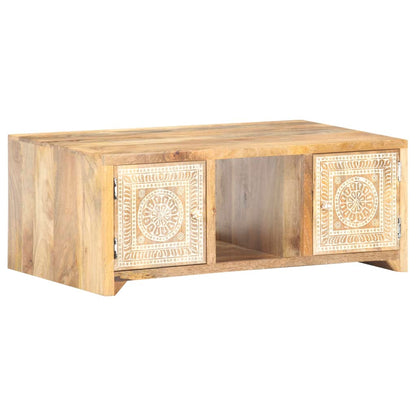 vidaXL Tavolino da Salotto 90x50x35 cm in Legno Massello di Mango