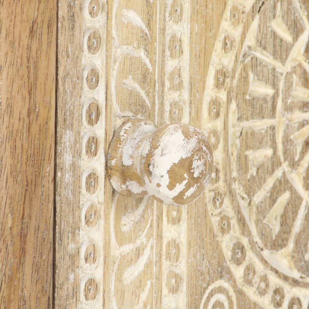 vidaXL Tavolino da Salotto 90x50x35 cm in Legno Massello di Mango
