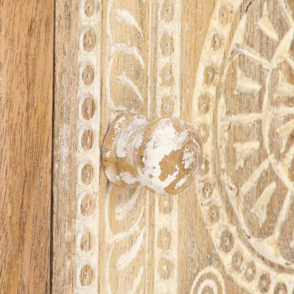 vidaXL Tavolino da Salotto 90x50x35 cm in Legno Massello di Mango