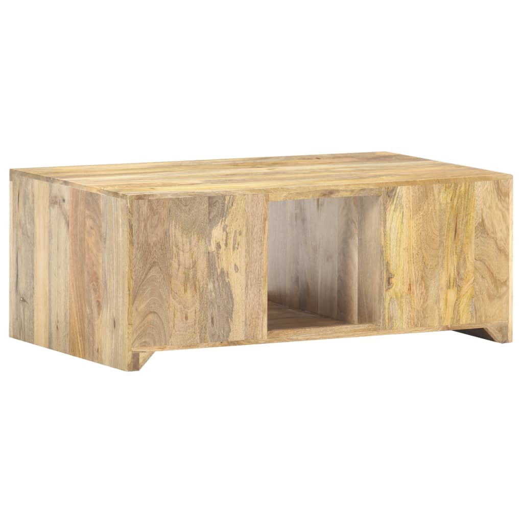 vidaXL Tavolino da Salotto 90x50x35 cm in Legno Massello di Mango