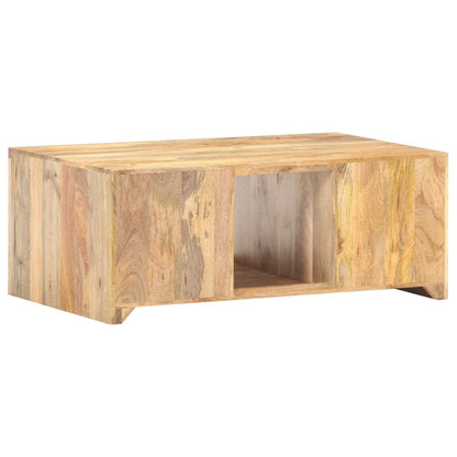 vidaXL Tavolino da Salotto 90x50x35 cm in Legno Massello di Mango