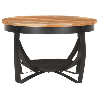vidaXL Tavolino da Salotto Ø68x43 cm in Legno Massello di Acacia