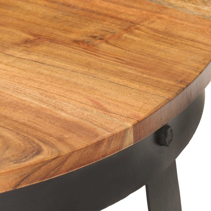 vidaXL Tavolino da Salotto Ø68x43 cm in Legno Massello di Acacia