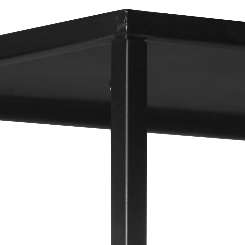 vidaXL Libreria 60x35x180 cm in Legno di Mango Grezzo e Ferro