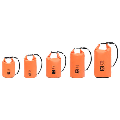 vidaXL Borsa Impermeabile Arancione 20 L in PVC