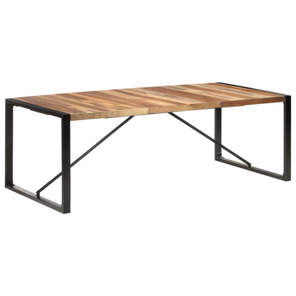 vidaXL Tavolo da Pranzo 220x100x75 cm in Legno Massello