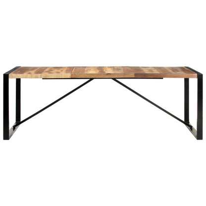 vidaXL Tavolo da Pranzo 220x100x75 cm in Legno Massello