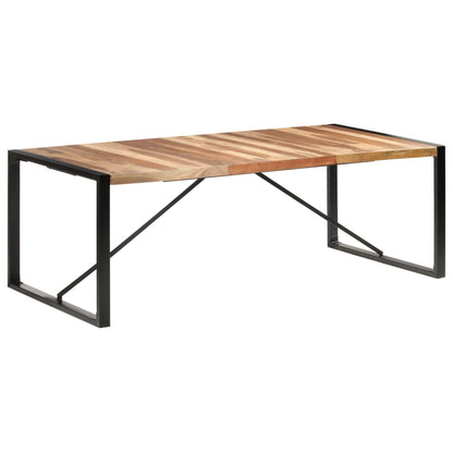 vidaXL Tavolo da Pranzo 220x100x75 cm in Legno Massello