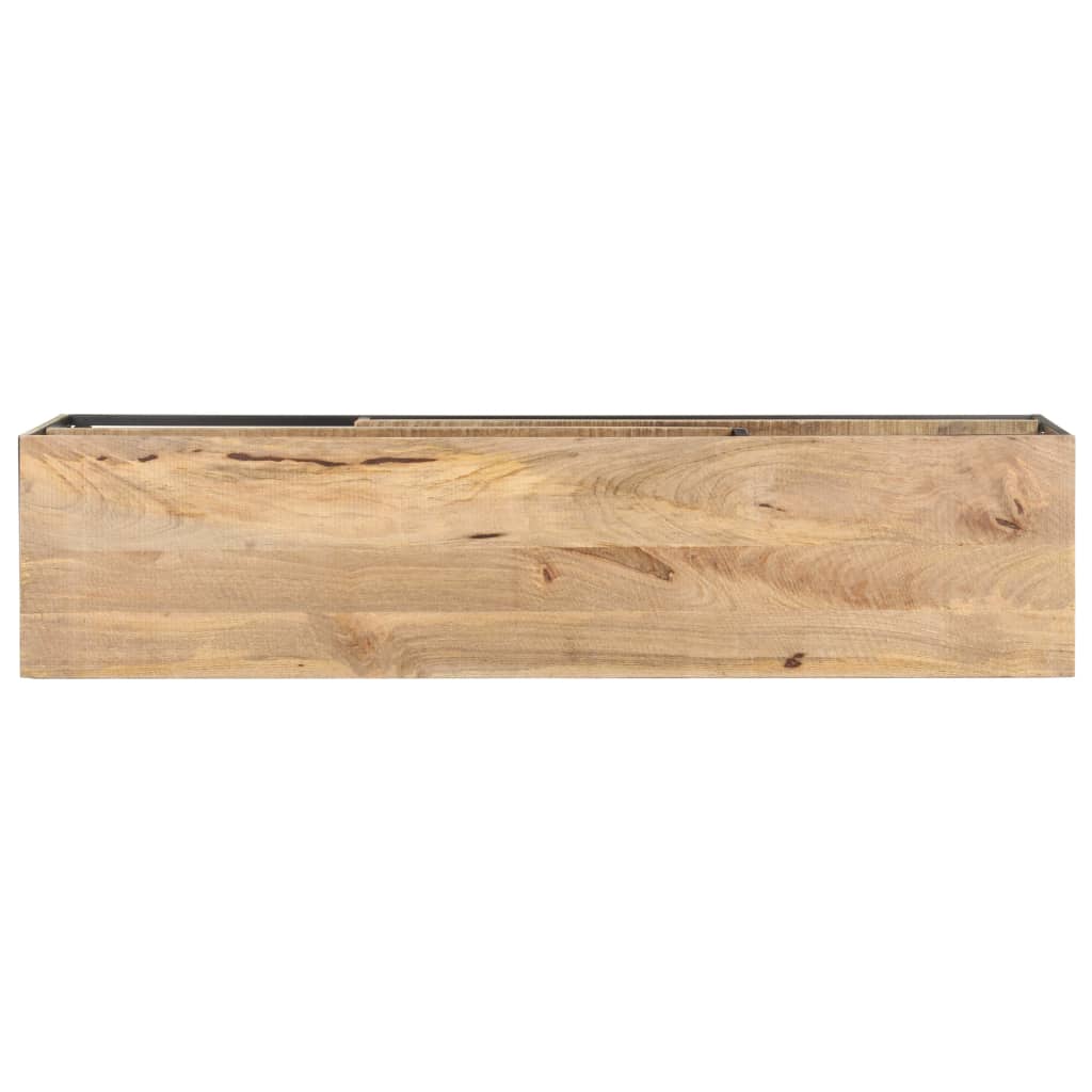 vidaXL Mobile Porta TV 130x30x45 cm in Legno Massello di Mango Grezzo