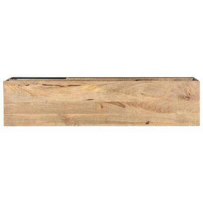 vidaXL Mobile Porta TV 130x30x45 cm in Legno Massello di Mango Grezzo
