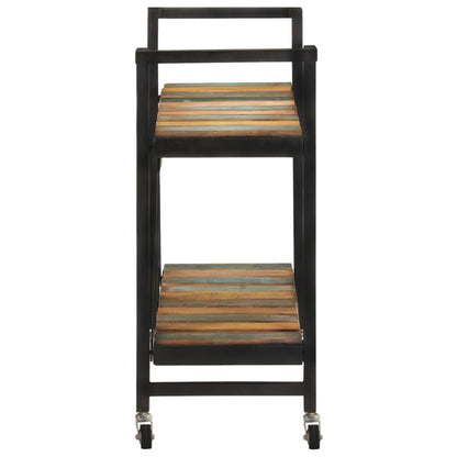 vidaXL Carrello da Cucina 87x36x81 cm in Legno Massello di Recupero