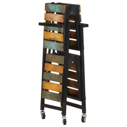 vidaXL Carrello da Cucina 87x36x81 cm in Legno Massello di Recupero