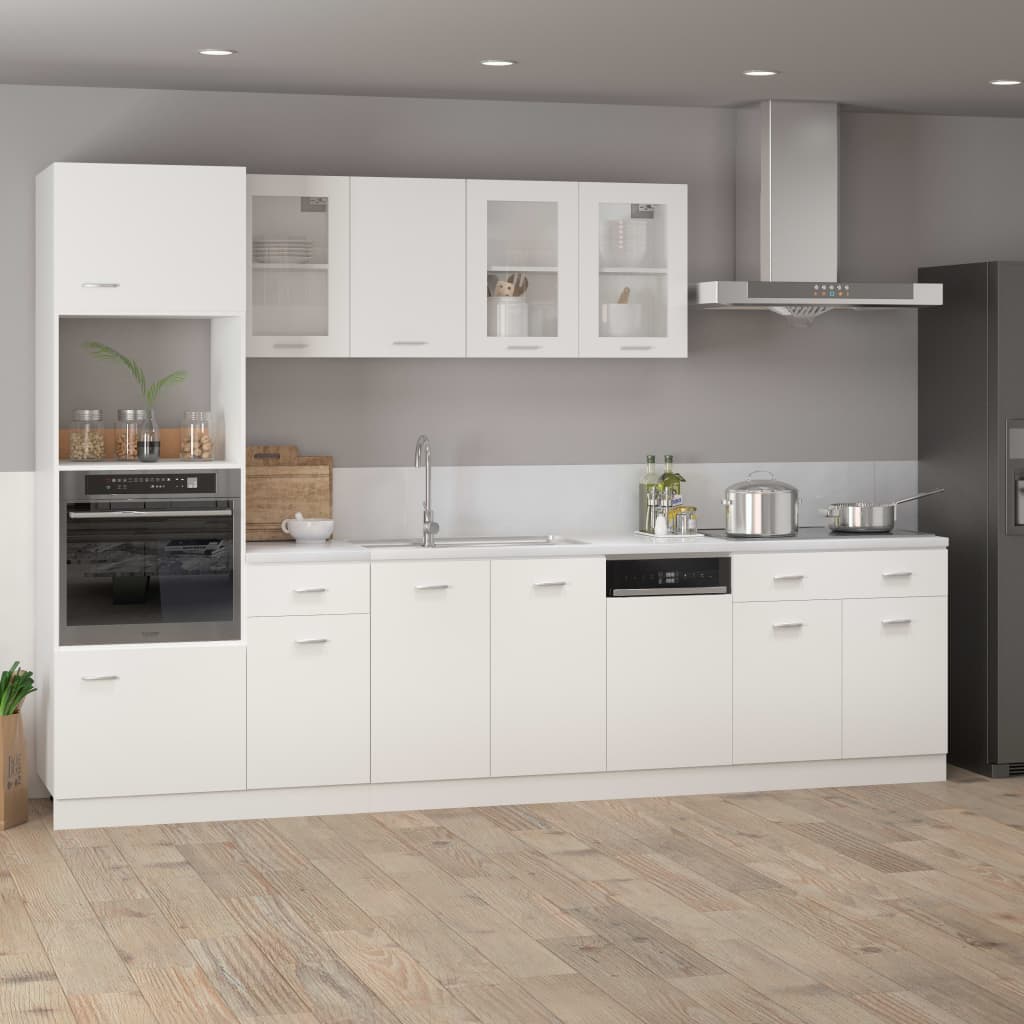 vidaXL Pannello Lavastoviglie Bianco 45x3x67 cm Legno Multistrato