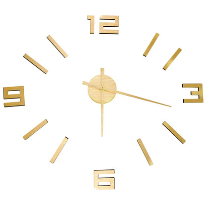 vidaXL Orologio da Parete 3D Design Moderno Oro 100 cm XXL