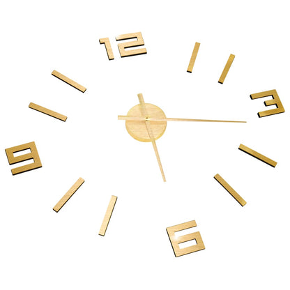 vidaXL Orologio da Parete 3D Design Moderno Oro 100 cm XXL