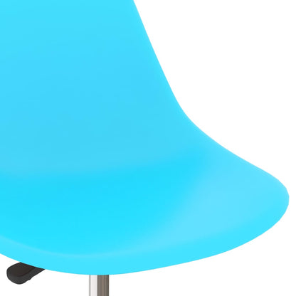 324193 vidaXL Swivel Dining Chairs 2 pcs Blue PP