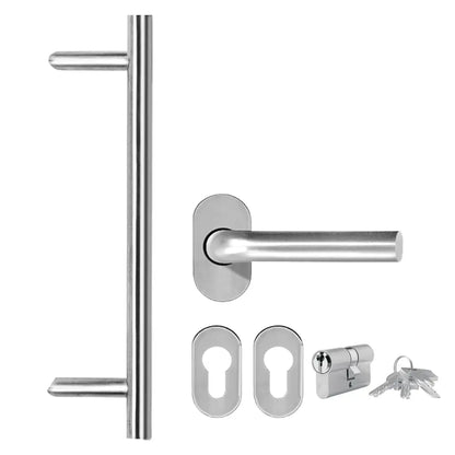 vidaXL Porta d'Ingresso in Alluminio e PVC Bianco 100x210 cm VIDAXL