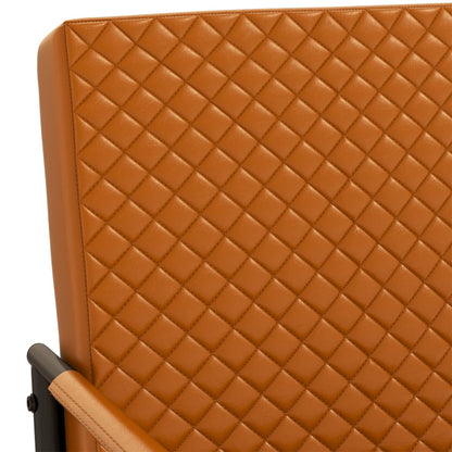 vidaXL Sedia a Sbalzo Marrone in Similpelle