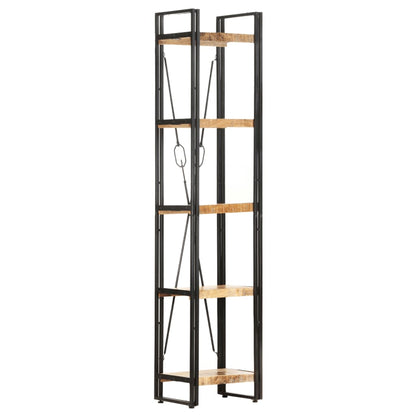 vidaXL Libreria a 5 Ripiani 40x30x180 cm in Legno Massello di Mango