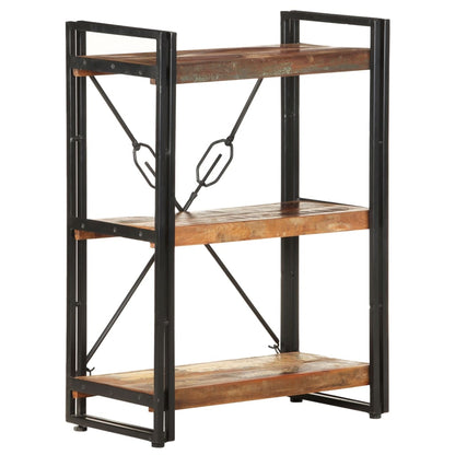vidaXL Libreria a 3 Ripiani 60x30x80 cm in Massello di Recupero