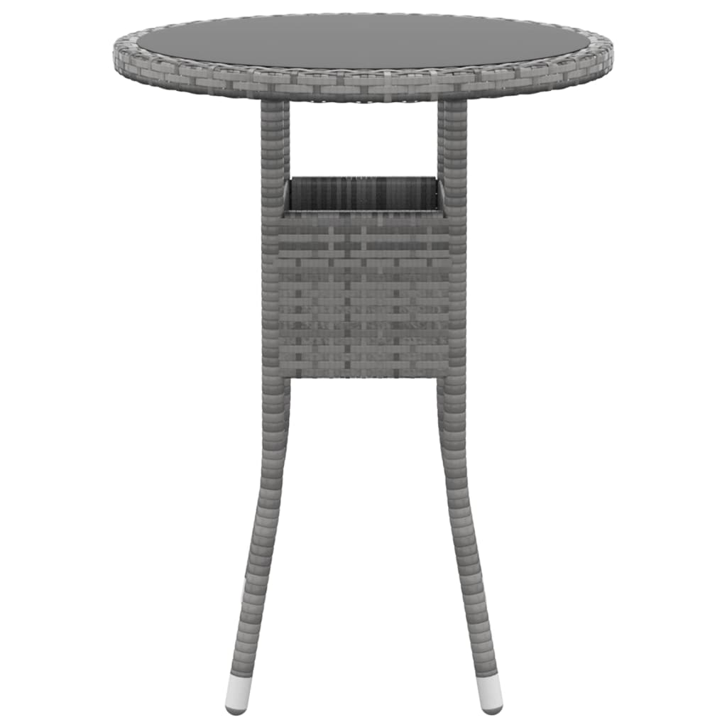 vidaXL Set Divani da Giardino 5 pz in Polyrattan Grigio