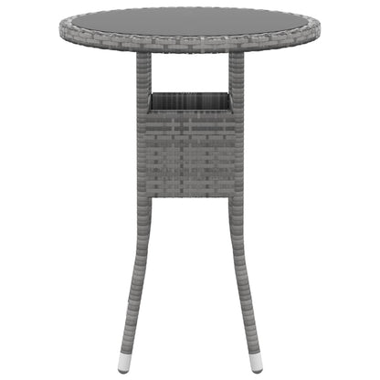 vidaXL Set Divani da Giardino 5 pz in Polyrattan Grigio