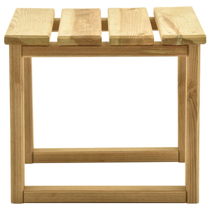 vidaXL Lettino Prendisole con Tavolino in Legno di Pino Impregnato