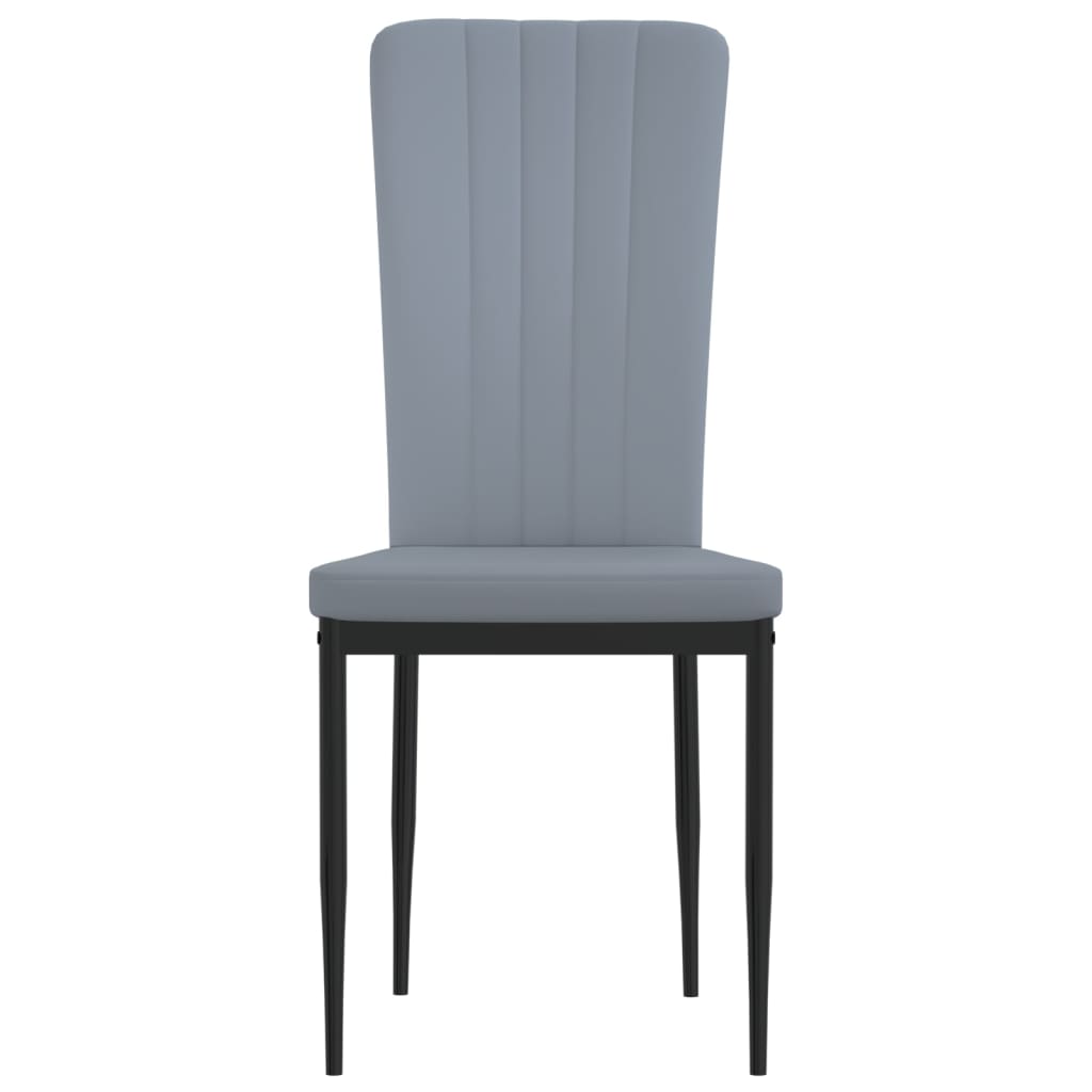 vidaXL Sedie da Pranzo 2 pz Grigio Chiaro in Velluto