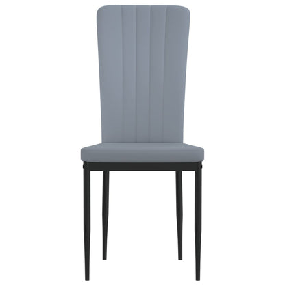 vidaXL Sedie da Pranzo 2 pz Grigio Chiaro in Velluto