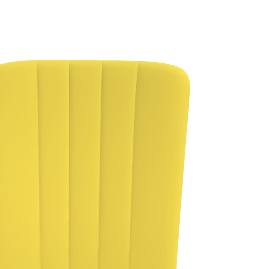 vidaXL Sedie da Pranzo 2 pz Giallo Senape in Velluto