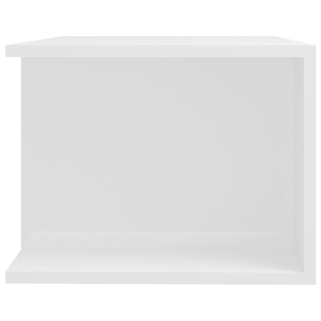 vidaXL Mobile Porta TV con Luci LED Bianco Lucido 90x39x30 cm
