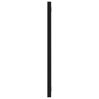 vidaXL Specchio da Bagno Nero 100x1,5x37 cm in Legno Multistrato